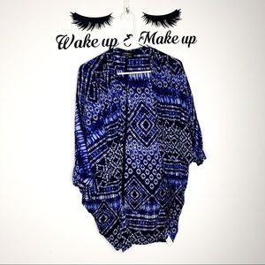 Cotton On Kimono Shibori Blue